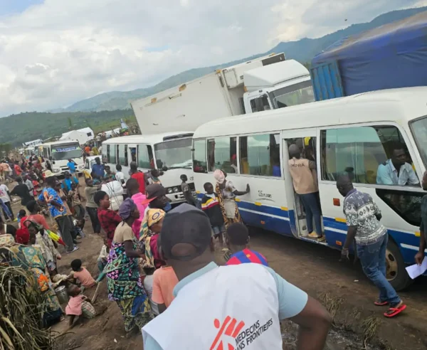 Llegada de personas refugiadas al campo de Busuma.