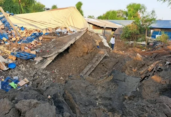 El hospital destruido en Lankien, Sudán del Sur. © MSF