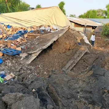 El hospital destruido en Lankien, Sudán del Sur.