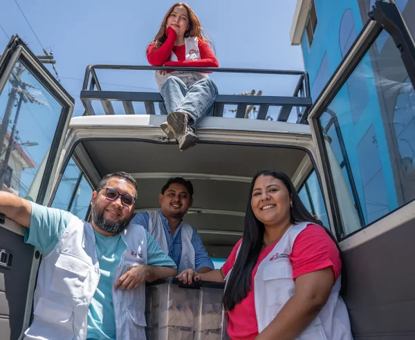Equipo de atención inclusiva para pacientes LGBTQI+ en San Pedro Sula, Honduras.