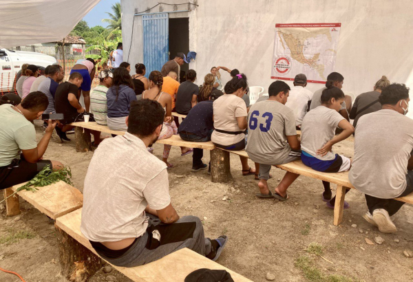 La clínica de Médicos Sin Fronteras en San Pedro Tapanatepec, Oaxaca, México