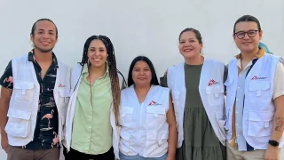 Equipo de psicología en el proyecto de Reynosa, Tamaulipas.